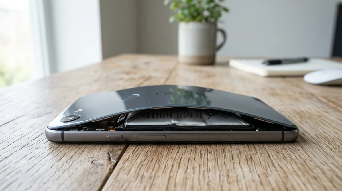 batterie de téléphone qui gonfle